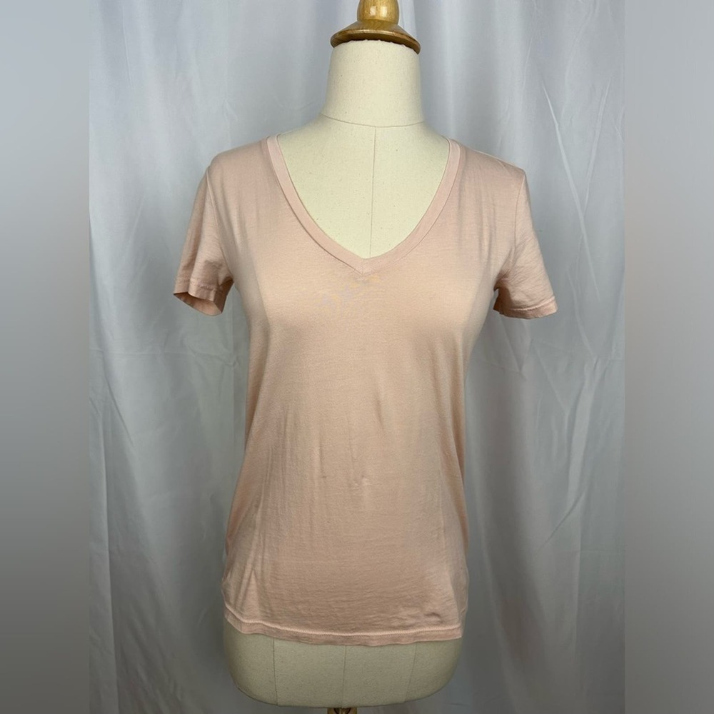 NWT Rose Everlane Cotton V-neck Top Sz XS